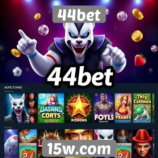Variedade de jogos disponíveis na plataforma 44bet